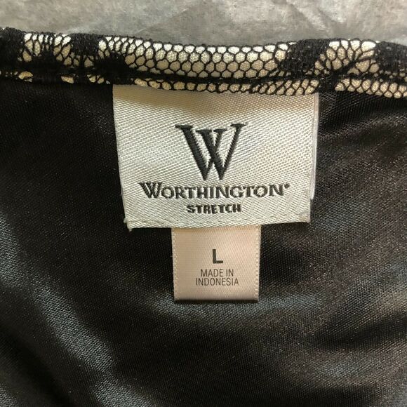 Worthington stretch lace dress cocktail - Picture 3 of 4